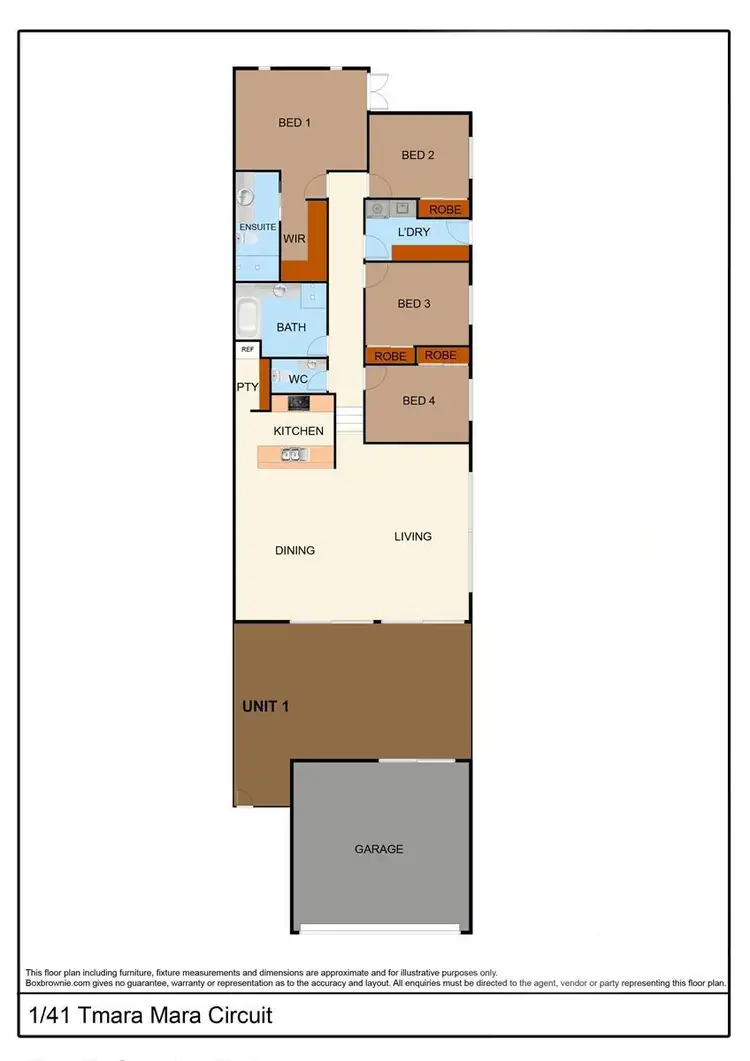 Floorplan of Homely unit listing, 1/41 Tmara Mara Circuit, Araluen NT 870