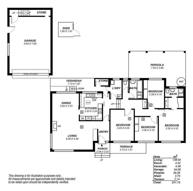 Floorplan of Homely house listing, 3 Deepdene Avenue, Bellevue Heights SA 5050