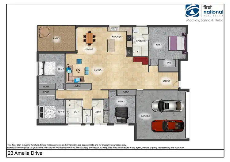 Floorplan of Homely house listing, 23 Amelia Drive, Mirani QLD 4754