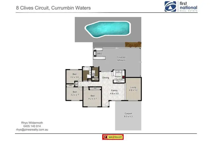 Floorplan of Homely house listing, 8 Clives Circuit, Currumbin Waters QLD 4223