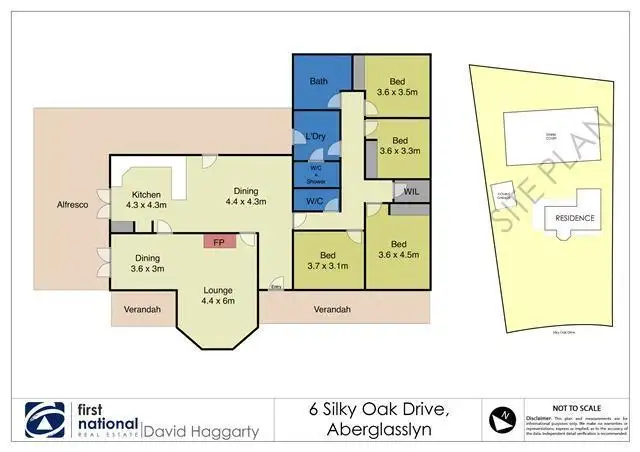 Floorplan of Homely rural property listing, 6 Silky Oak Drive, Aberglasslyn NSW 2320