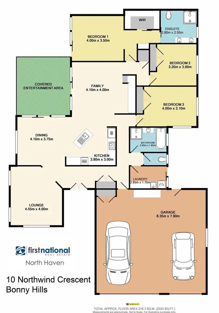 Floorplan of Homely house listing, 10 Northwind Crescent, Bonny Hills NSW 2445