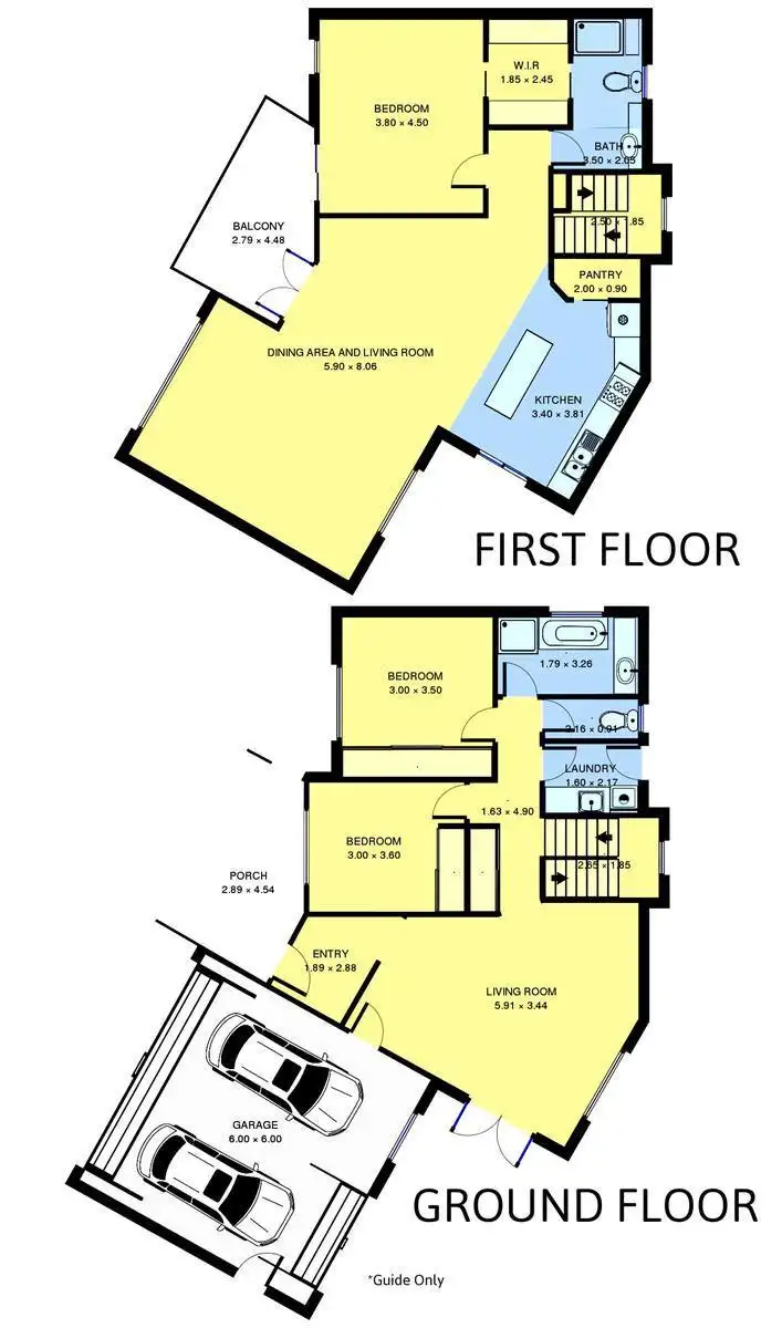 Floorplan of Homely townhouse listing, 2/14 Bluff Road, St Leonards VIC 3223