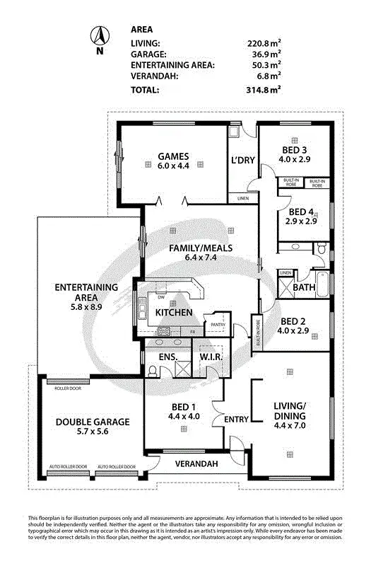 Floorplan of Homely house listing, 2 Mooney Circuit, Nairne SA 5252