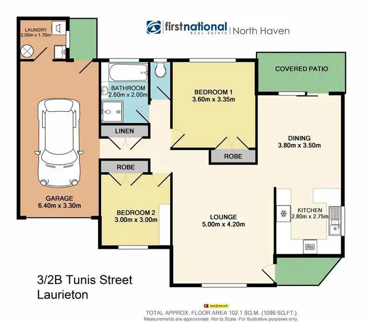 Floorplan of Homely villa listing, 3/2B Tunis Street, Laurieton NSW 2443