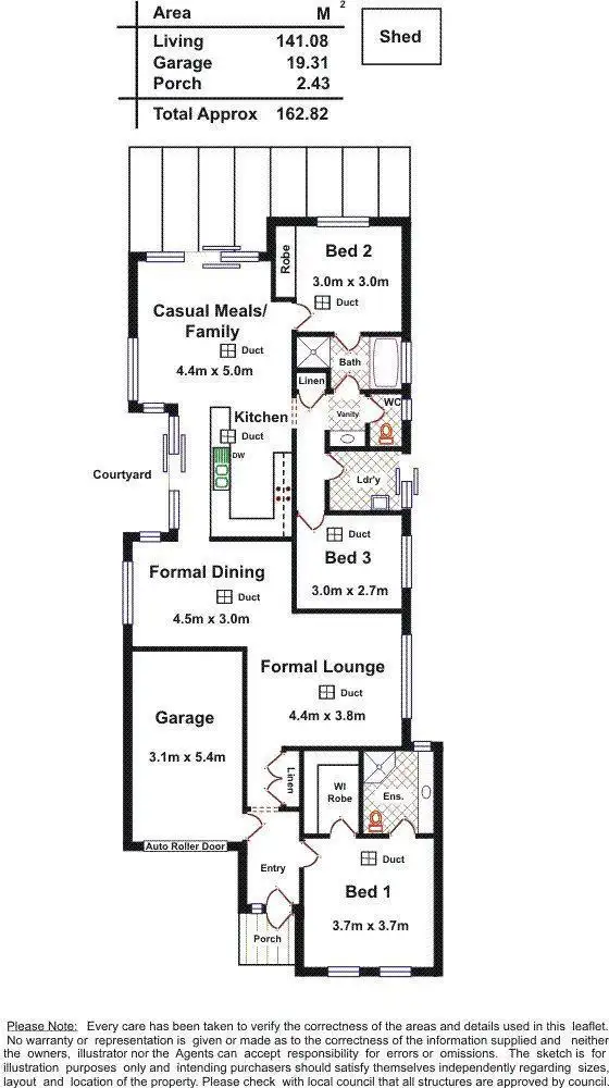 Floorplan of Homely house listing, 9 Bourke Place, Golden Grove SA 5125