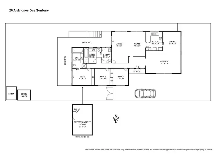 Floorplan of Homely house listing, 26 Ardcloney Drive, Sunbury VIC 3429