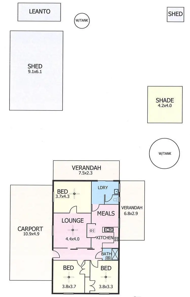 Floorplan of Homely house listing, 91 Princes Highway, Tailem Bend SA 5260