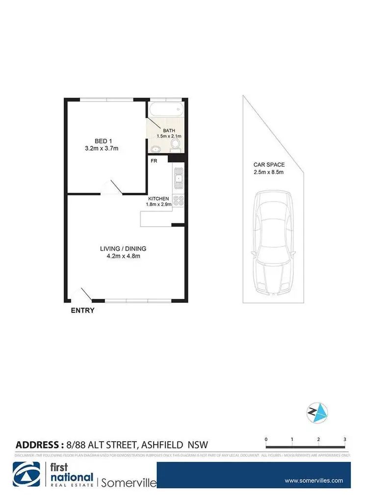 Floorplan of Homely apartment listing, 8/88 Alt Street, Ashfield NSW 2131