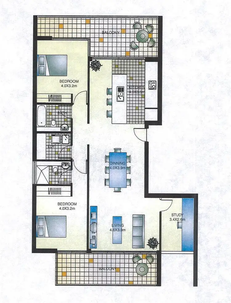 Floorplan of Homely apartment listing, D202/1 Moroney Avenue, Newcastle East NSW 2300