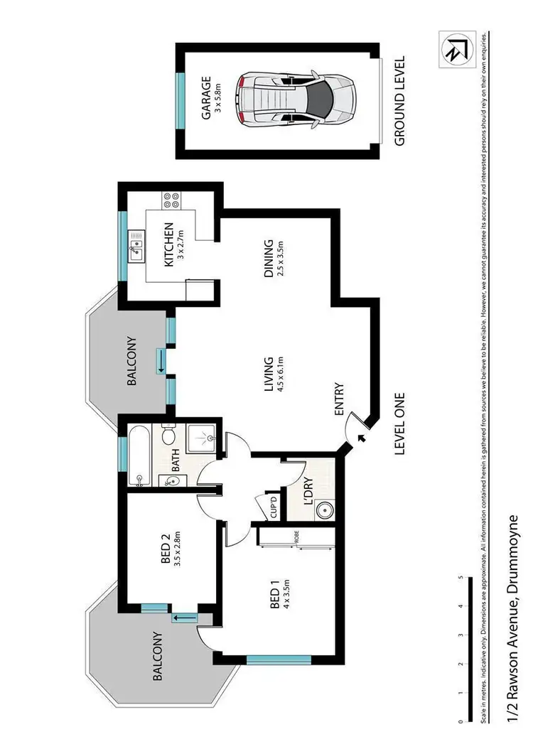 Floorplan of Homely apartment listing, 1/2 Rawson Avenue, Drummoyne NSW 2047