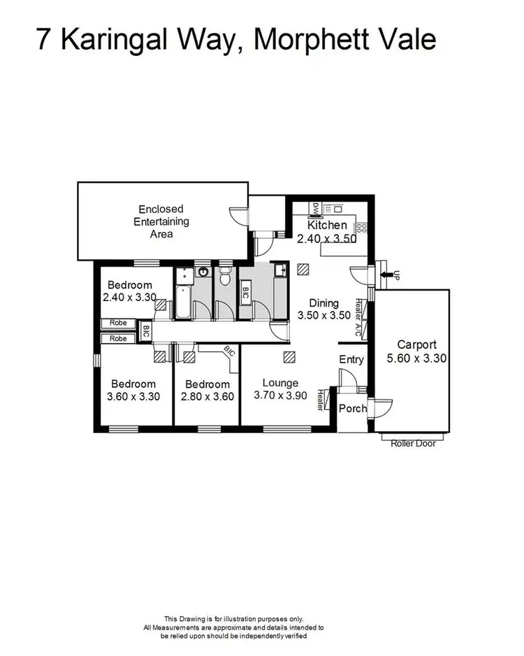 Floorplan of Homely house listing, 7 Karingal Way, Morphett Vale SA 5162