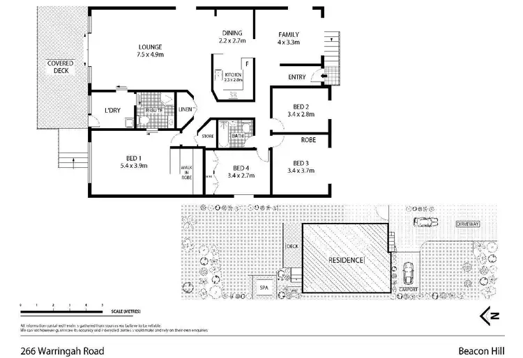 Floorplan of Homely house listing, 266 Warringah Road, Beacon Hill NSW 2100