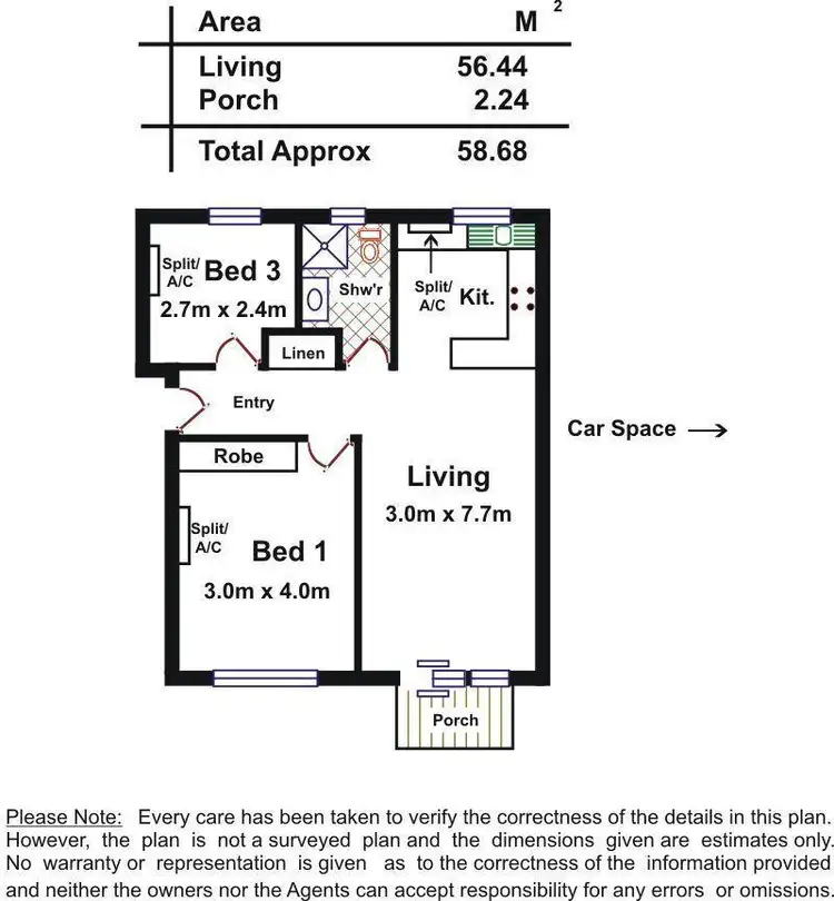 Floorplan of Homely unit listing, 12/52 North Esplanade, Glenelg North SA 5045