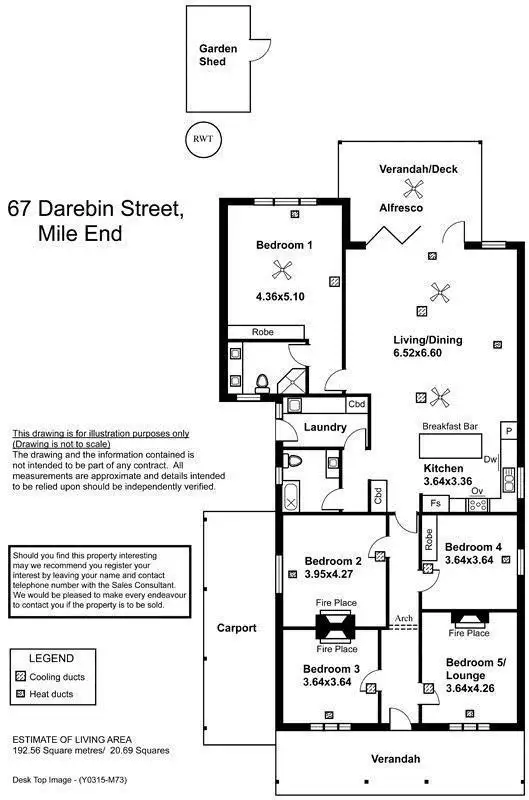 Floorplan of Homely house listing, 67 Darebin Street, Mile End SA 5031