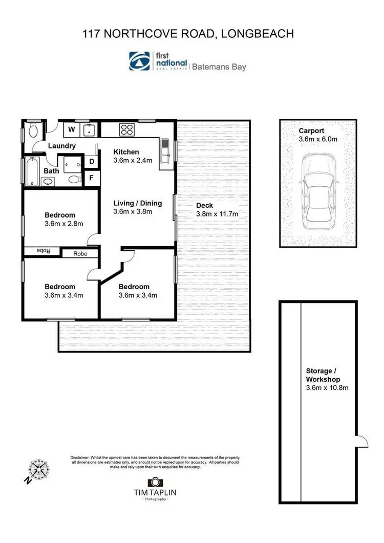 Floorplan of Homely house listing, 117 Northcove Road, Long Beach NSW 2536
