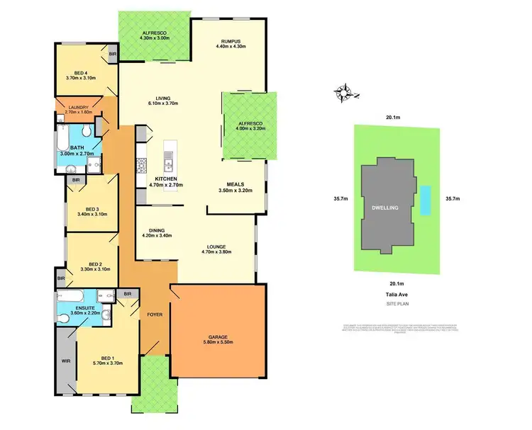 Floorplan of Homely house listing, 9 Talia Avenue, Cameron Park NSW 2285