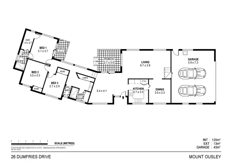 Floorplan of Homely house listing, 26 Dumfries Avenue, Mount Ousley NSW 2519
