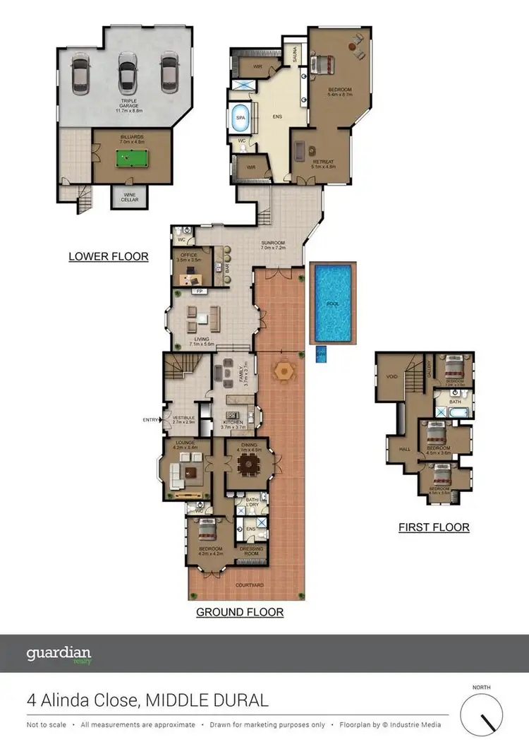 Floorplan of Homely house listing, 4 Alinda Close, Middle Dural NSW 2158
