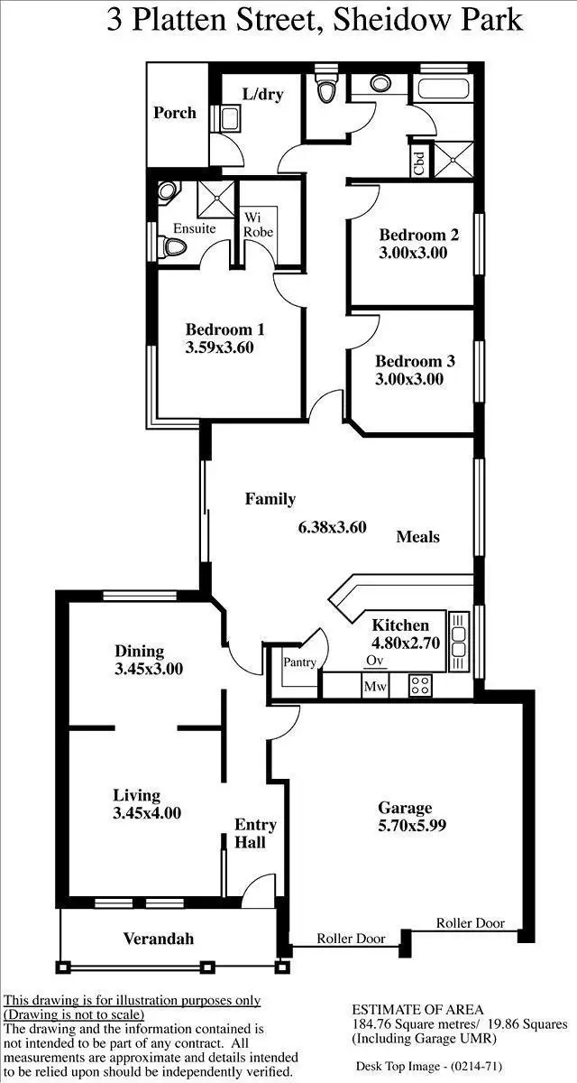 Floorplan of Homely house listing, 3 Platten Street, Sheidow Park SA 5158