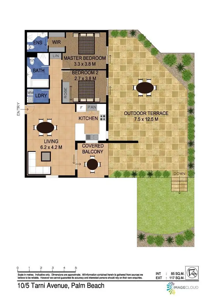 Floorplan of Homely unit listing, 2/5 Tarni Avenue, Palm Beach QLD 4221