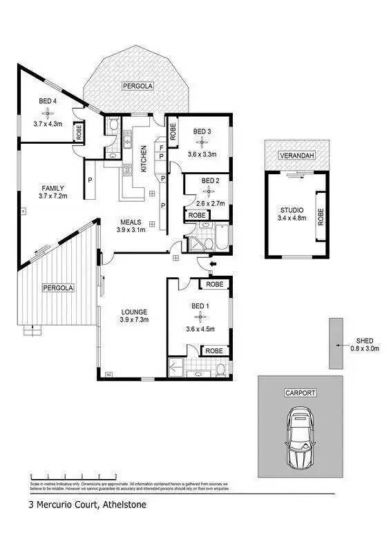 Floorplan of Homely house listing, 3 Mercurio Court, Athelstone SA 5076