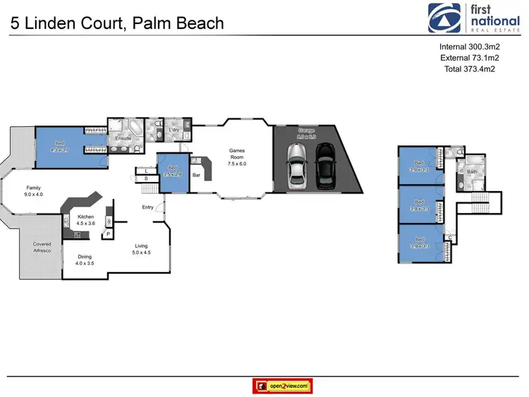 Floorplan of Homely house listing, 5 Linden Court, Palm Beach QLD 4221