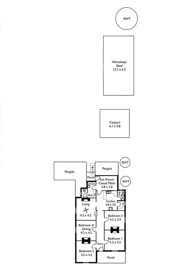 Floorplan of Homely house listing, 99 Cliff Street, Mannum SA 5238