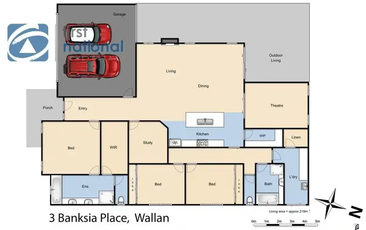Floorplan of Homely house listing, 3 Banksia Place, Wallan VIC 3756