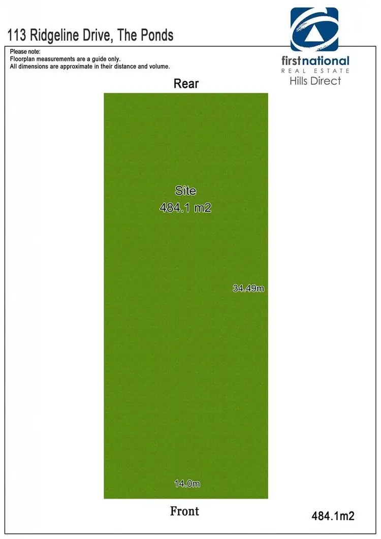 Floorplan of Homely land listing, 113 Ridgeline Drive, The Ponds NSW 2769