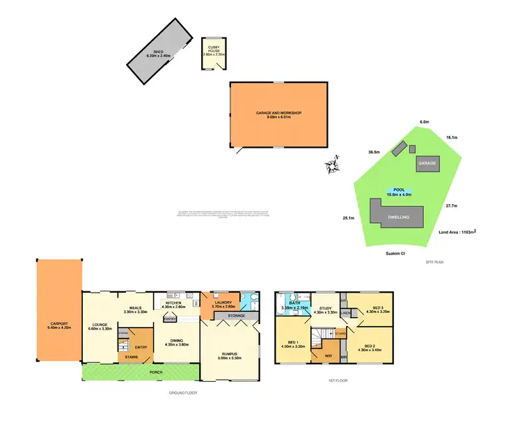 Floorplan of Homely house listing, 4 Suakim Close, Elermore Vale NSW 2287