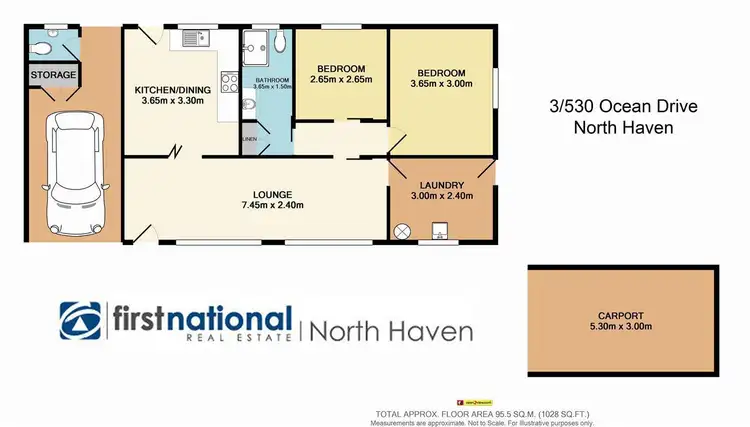 Floorplan of Homely villa listing, 3/530 Ocean Drive, North Haven NSW 2443