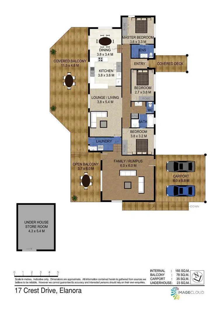Floorplan of Homely house listing, 17 Crest Drive, Elanora QLD 4221