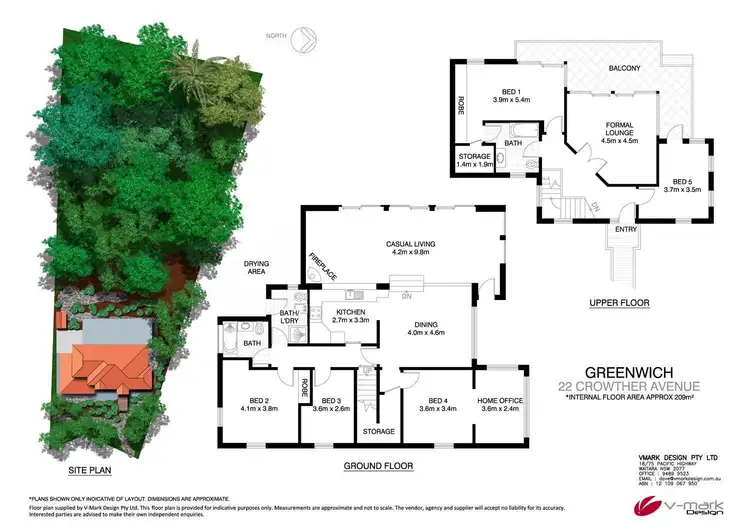 Floorplan of Homely house listing, 22 Crowther Avenue, Greenwich NSW 2065