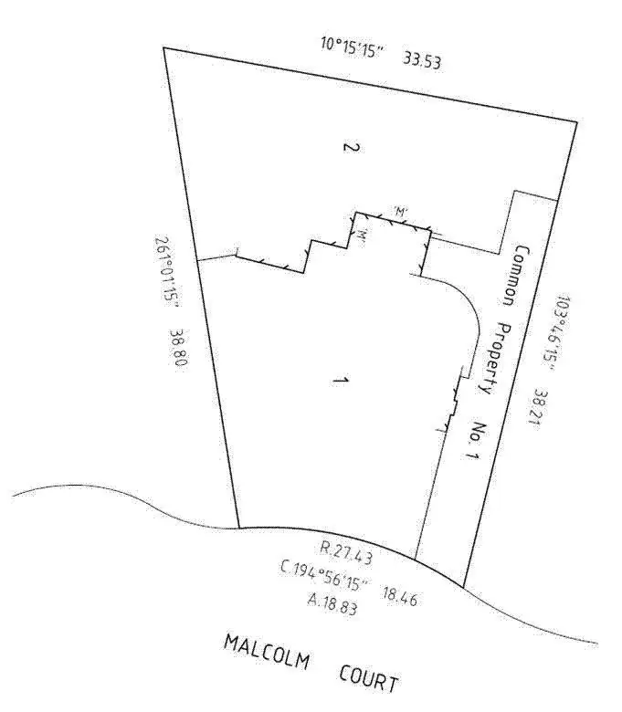 Floorplan of Homely land listing, 1 6 Malcolm Court, Croydon North VIC 3136