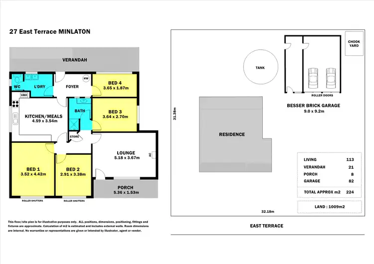 Floorplan of Homely house listing, 27 East Terrace, Minlaton SA 5575