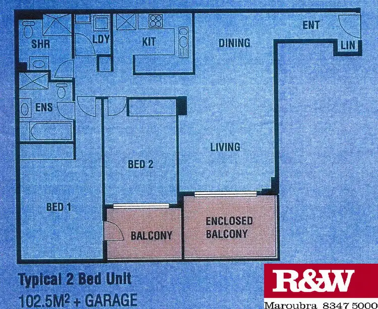 Floorplan of Homely apartment listing, 183/116 Maroubra Road, Maroubra NSW 2035