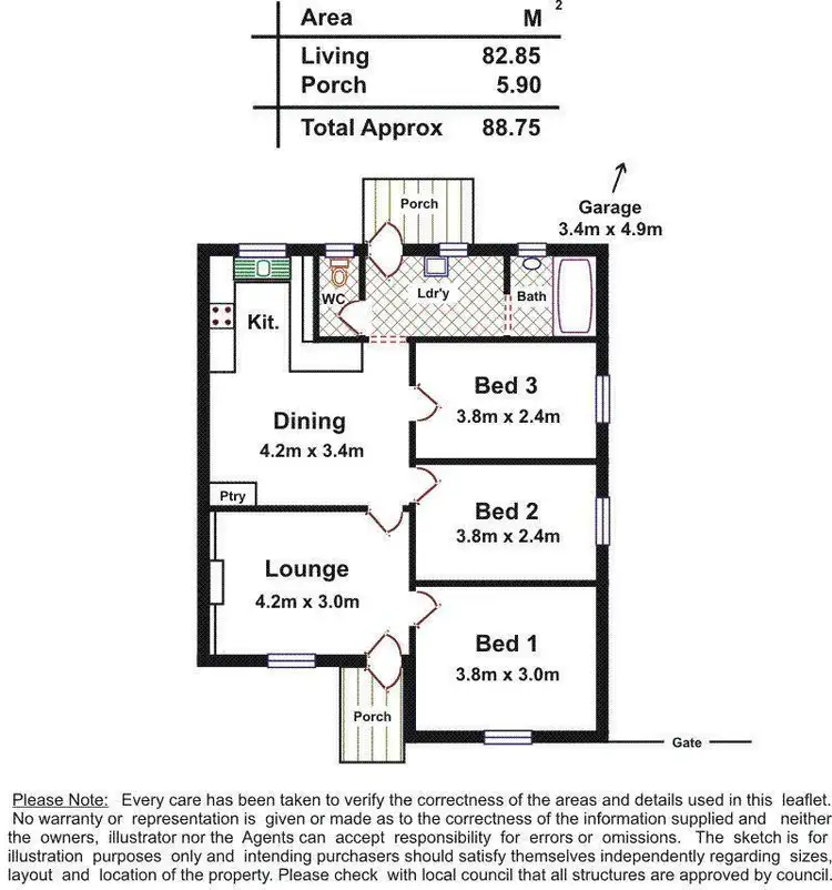 Floorplan of Homely house listing, 21 Sydney Avenue, Kidman Park SA 5025