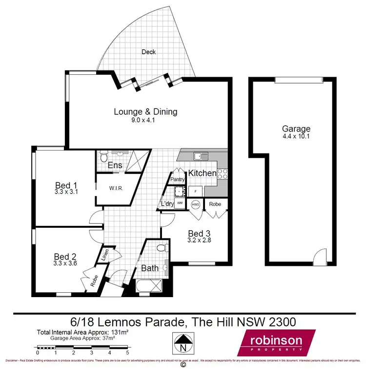 Floorplan of Homely unit listing, 6/18 Lemnos Parade (Access Off 33 Nesca Parade), The Hill NSW 2300