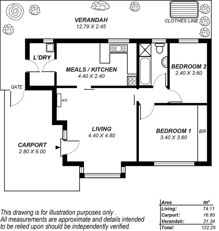 Floorplan of Homely unit listing, 7/77 Wattlebury Road, Lower Mitcham SA 5062