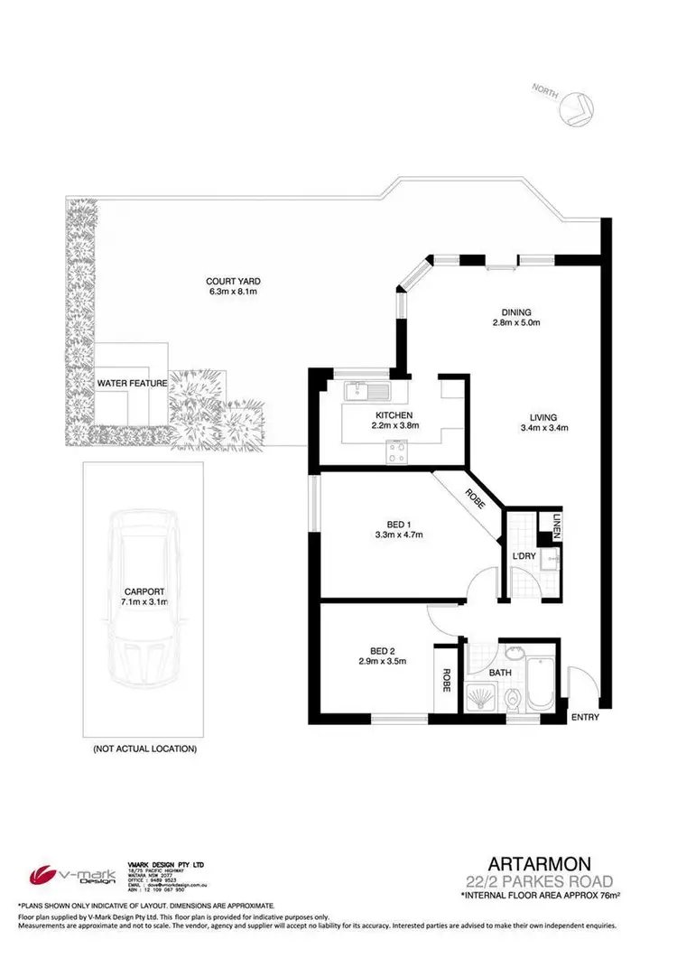 Floorplan of Homely apartment listing, 22/2 Parkes Road, Artarmon NSW 2064