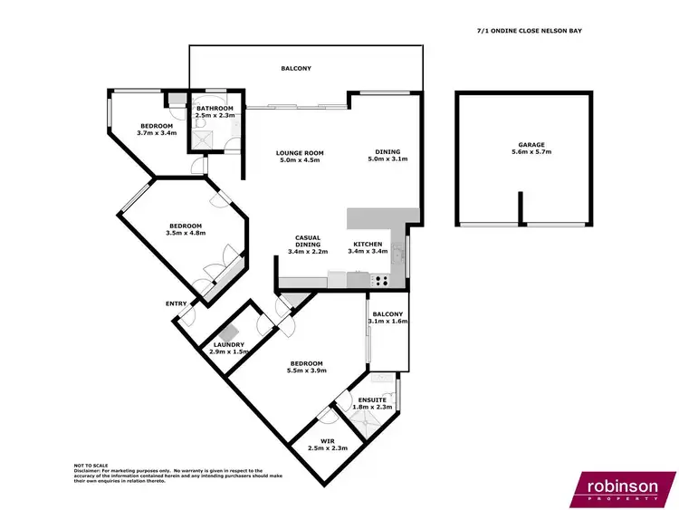 Floorplan of Homely apartment listing, 7/1 Ondine Close, Nelson Bay NSW 2315