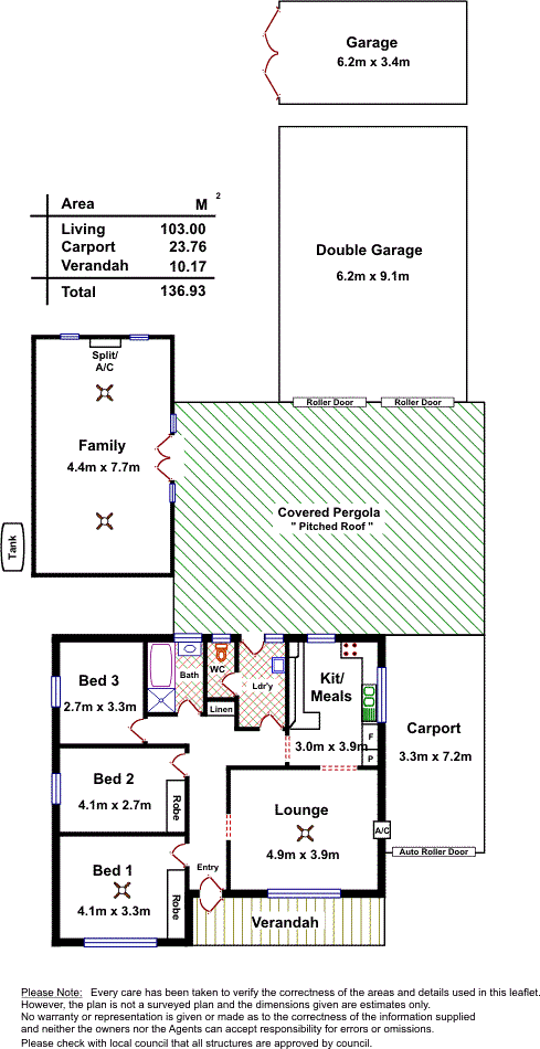 Floorplan of Homely house listing, 6 Wattle Street, Campbelltown SA 5074