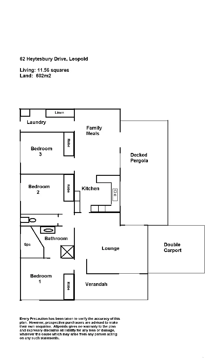 Floorplan of Homely house listing, 62 Heytesbury Drive, Leopold VIC 3224