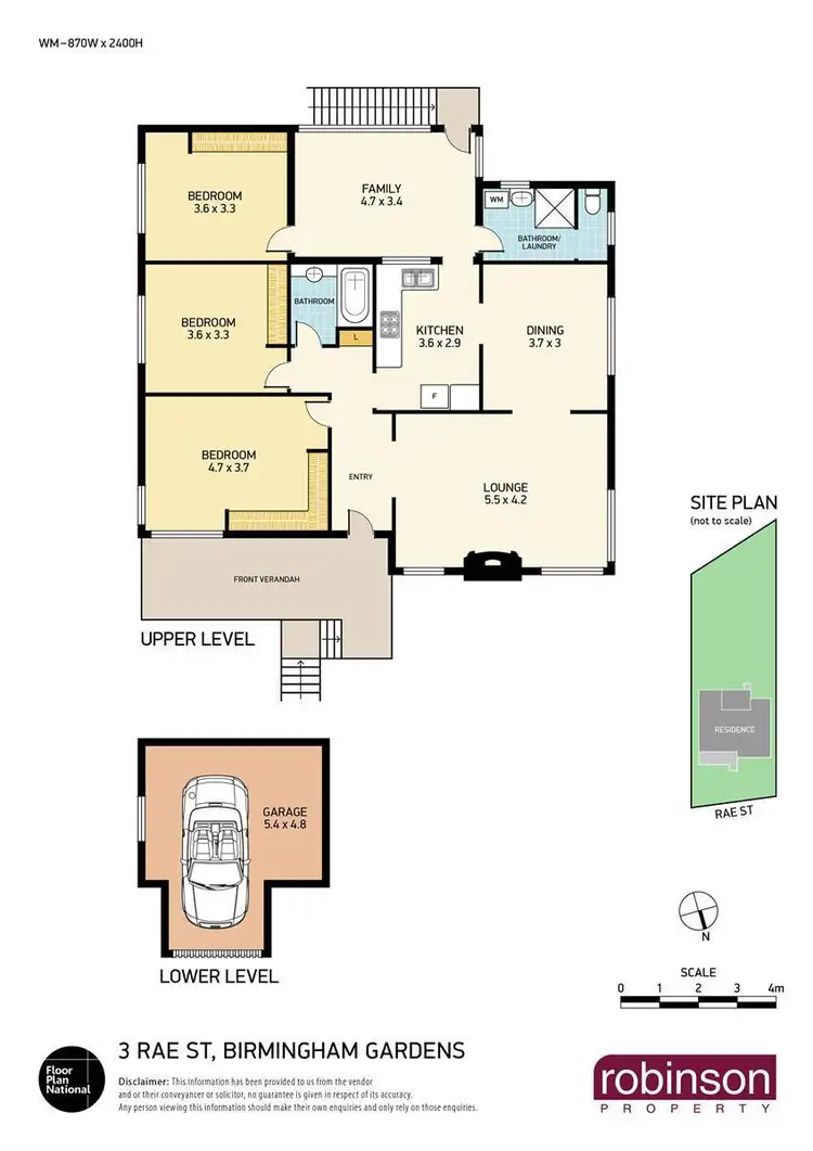 Floorplan of Homely house listing, 3 Rae Street, Birmingham Gardens NSW 2287
