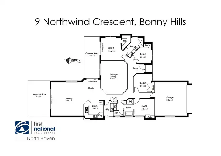 Floorplan of Homely house listing, 9 Northwind Crescent, Bonny Hills NSW 2445