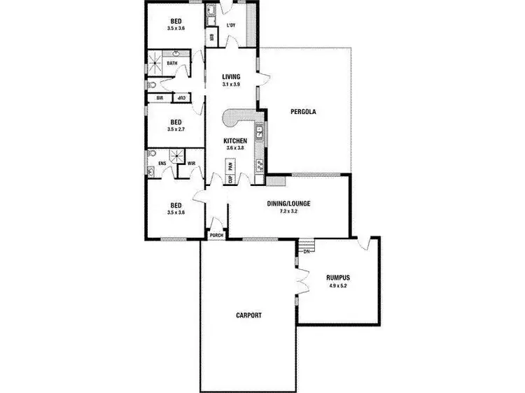 Floorplan of Homely house listing, 5 Blenheim Street, Heathmont VIC 3135