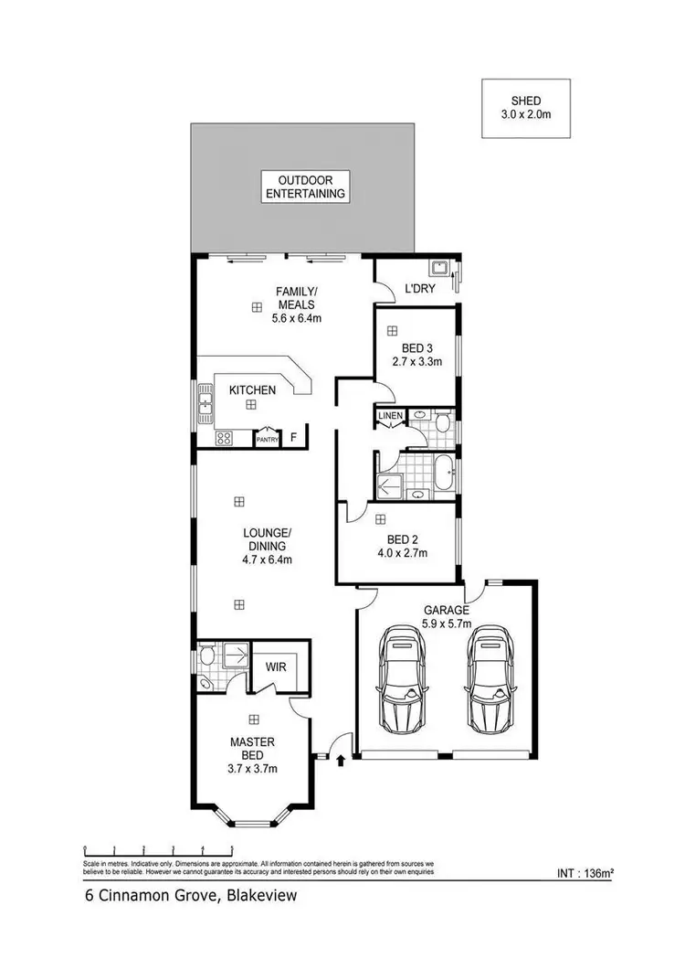 Floorplan of Homely house listing, 6 Cinnamon Grove, Blakeview SA 5114