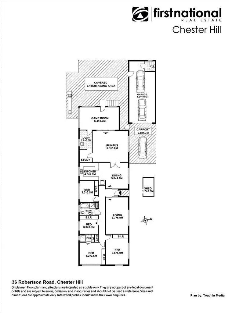Floorplan of Homely house listing, 36 Robertson Road, Chester Hill NSW 2162