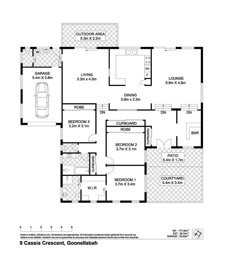Floorplan of Homely house listing, 9 Cassia Crescent, Goonellabah NSW 2480